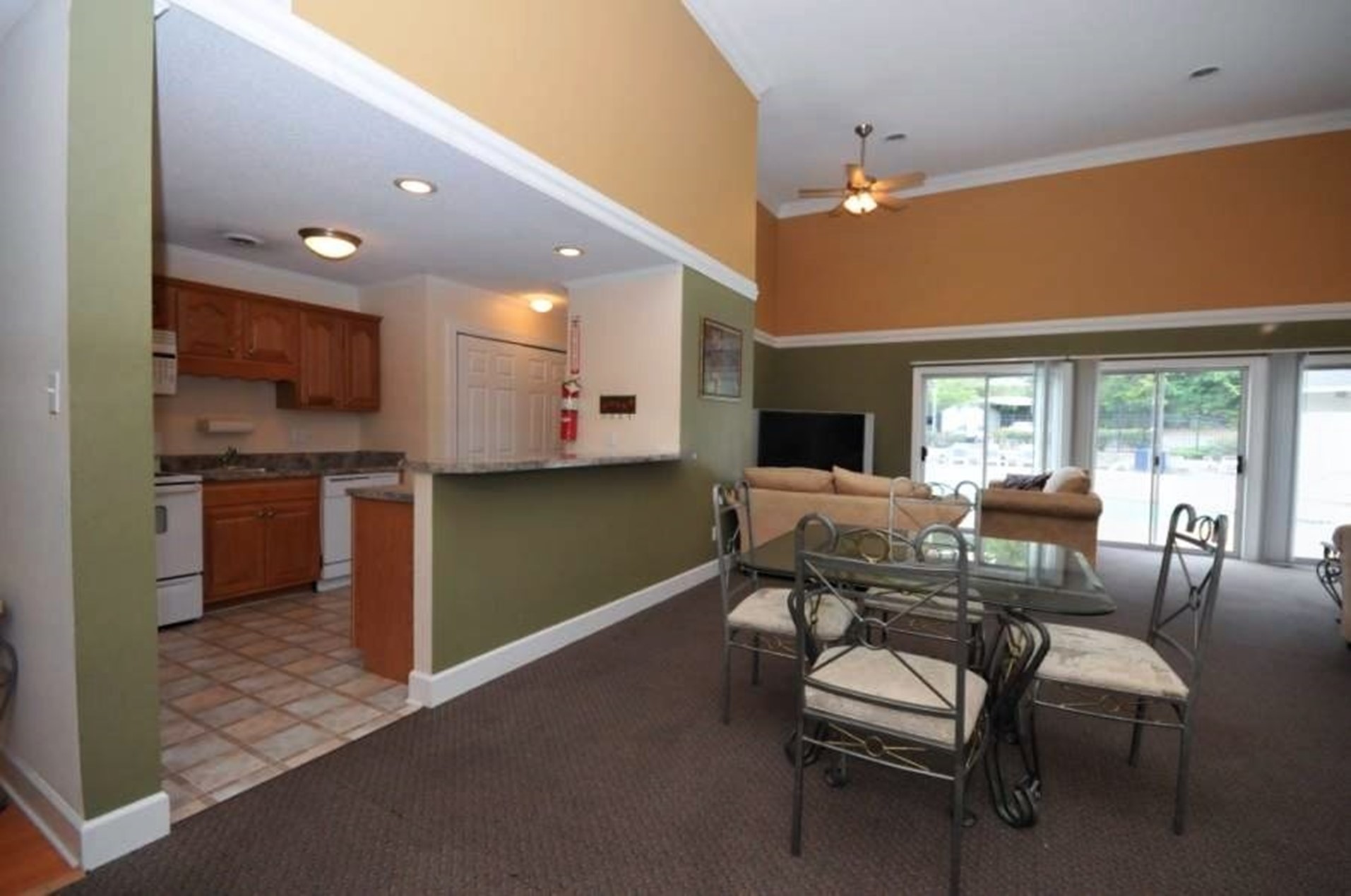 Triangle Park common area kitchen before